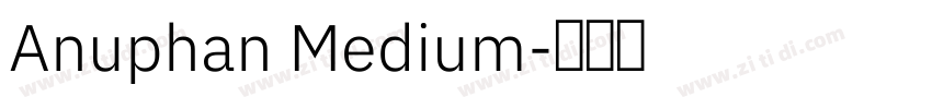 Anuphan Medium字体转换